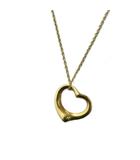 ティファニー TIFFANY & CO. エルサペレッティ オープンハート ネックレス ペンダント ワンカラー 750 K18 イエローゴールド /BB ■OH