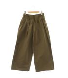 ダブルスタンダードクロージング ダブスタ DOUBLE STANDARD CLOTHING エッセンシャル ESSENTIAL タック ワイドパンツ 36 カーキ /CX ■OS