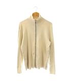 エンポリオアルマーニ EMPORIO ARMANI バックロゴ ニットジャケット ジップアップ  54 ベージュ /CX ■OS