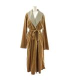 アメリヴィンテージ Ameri VINTAGE ベロア ガウンコート ロング キャメル /HK ■OS