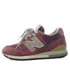 ニューバランス NEW BALANCE M996PU スニーカー ローカット US6 パープル /YO30