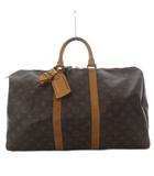 ルイヴィトン LOUIS VUITTON モノグラム キーポル45 ボストンバッグ ハンドバッグ 南京錠付き ブラウン M41428 /YO11 ■OH
