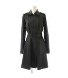 アルマーニエクスチェンジ A/X ARMANI EXCHANGE 袖スタッズ トレンチコート 切替 XS ブラック /MY ■OS