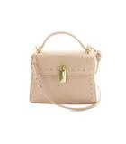 セルフォード CELFORD 26SS リュタン ビジュースタッズポシェット 2WAY ハンドバッグ ショルダーバッグ ビジュー装飾 ピンク CWGB269504 /MI ■OS