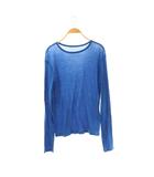 フレームワーク Framework コットンフライスシアークルーネックTシャツ カットソー 長袖 ブルー /HK ■OS