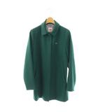 ラコステ ライブ Lacoste L!VE ステンカラーコート 裏地ストライプ S グリーン /DF ■OS