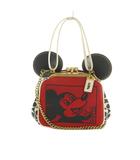 コーチ COACH × KEITH HARING × DISNEY MICKEY MOUSE 2WAY ハンドバッグ ショルダーバッグ がま口 赤 黒 白 4716 /MI ■OS