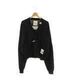 ミハラヤスヒロ MIHARA YASUHIRO メゾン Maison Distressed Knit Cardigan カーディガン ニット ダメージ加工 Vネック F ブラック /CX ■OS