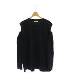 クラネ CLANE SHOULDER CUT TOPS トップス カットソー 2 ブラック /CX ■OS