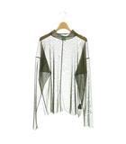 シティショップ CITYSHOP チュールロングスリーブTシャツ カットソー ハイネック シアー カーキ /CX ■OS