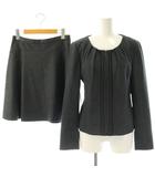 ウール ジャケット スカート セットアップ スーツ 2 チャコール /ES ■OS