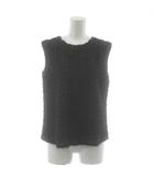 アプワイザーリッシェ Apuweiser-riche ベスト 2 黒 ブラック ノースリーブ ラウンドネック /AZ