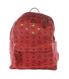 エムシーエム MCM スターク バックパック バッグ リュックサック ビセトス柄 レザー レッド MWK1SVE01RE001 /YO14 ■SH