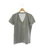 アクネ ストゥディオズ Acne Studios コットンVネックTシャツ カットソー S グレー /CX ■OS
