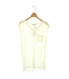 ティーバイアレキサンダーワン T by Alexanderwang レーヨンポケットノースリーブTシャツ カットソー S ホワイト /DF ■OS