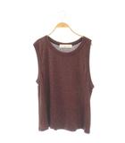 ゴールデングース GOLDEN GOOSE ノースリーブラメニット タンクトップ ノースリーブ XS ミックスボルドー /ES ■OS