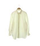マカフィー MACPHEE トゥモローランド 25AW コードエンブロイダリー チュニックシャツ 36 ホワイト /DF ■OS