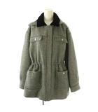 ハーリップトゥ Her lip to 25AW Odeon Hooded Coat コート ジップアップ 千鳥格子 S ブラック ホワイト /HK ■OS ■SH