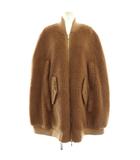 マックスマーラ MAX MARA 473605236 テディベア ケープ コート アウター ポンチョ ジップアップ M 茶 ブラウン /NR ■OS