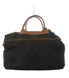 フェリージ Felisi ボストンバッグ ハンドバッグ ナイロン レザー 南京錠付き ダークカーキ /YO27