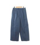 イエナ IENA LIEN ハイカウントチノ ワイドパンツ タック 38 ブルー /HK ■OS