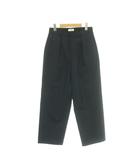 イエナ IENA タックワイドテーパードパンツ 38 ネイビー /CX ■OS