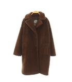 マックスマーラ ウィークエンドライン MAX MARA WEEKEND LINE テディ ボアコート チェスターコート I38 ダークブラウン /ES ■OS