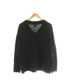 スピック&スパン Spick&Span 25AW ウールカシミヤ Vネックニット セーター ブラック /DF ■OS