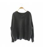 イエナ IENA AQUA Vネックプルオーバー ニット セーター ウール F グレー 長袖 /OK ■OS