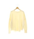 イエナ IENA スローブ SLOBE ファインニット プルオーバー セーター ウール F アイボリー 無地 ラウンドネック 長袖 /OK ■OS