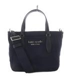 ケイトスペード KATE SPADE Daily Small Satchel 2WAYバッグ トートバッグ ショルダーバッグ ナイロン ネイビー /YO20