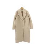 ダブルビーバーロングコート 36 ベージュ /SY ■OS