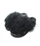 サカイ sacai Mix Faux Fur Sandals サンダル 41 26cm 26.5cm 黒 ブラック フェイクファー 厚底 22-02921M ■AD /RI ■OS