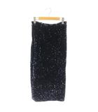 イエナ IENA ラブークル LA BOUCLE スパンコールペンシルスカート タイトスカート 36 ダークネイビー /ES ■OS