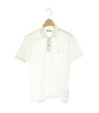 モンクレール MONCLER maglia polo manica corta 半袖ポロシャツ 鹿の子 S ホワイト /ES ■OS