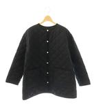 トラディショナルウェザーウェア Traditional Weatherwear ARKLEY MIDDLE A LINE ノーカラーキルティングジャケット アウター 34 ブラック /DF ■OS