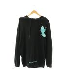 オフホワイト OFF WHITE not real dove extended oversized hoodieパーカー S 黒 ■SH /SY ■OS