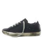 ゴールデングース GOLDEN GOOSE SUPERSTAR スニーカー ローカット ヴィンテージ加工 レザー 36 ブラック /YO24 ■SH