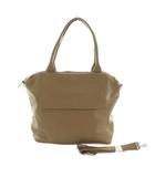 パピヨネ PAPILLONNER イアパピヨネ ear  PAPILLONNER 24SS レザーフラップ 2WAYバッグ Lサイズ トートバッグ ショルダーバッグ ベージュ /MI ■OS