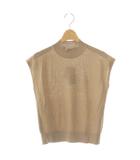 セオリーリュクス theory luxe 24AW LAWRENCE SHARRON ニット セーター ノースリーブ S32 ベージュ /ES ■OS