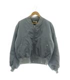 オーラリー AURALEE 26SS HIGH DENSITY SILK TWILL FLIGHT BLOUSON ブルゾン ジャケット ジップアップ 4 ブルー A26SB01AR /NR ■OS