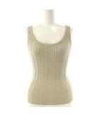 マディソンブルー MADISONBLUE 24SS RANDOM RIB TANK LAME タンクトップ カットソー ラメ XS ゴールド色 /DO ■OS ■SH