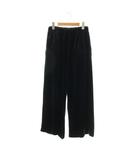 プレインピープル PLAIN PEOPLE ベロアジャージセミワイドパンツ イージーパンツ 2 ダークネイビー /DF ■OS