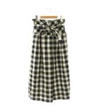 シンプリシテェ SIMPLICITE チェック ガウチョパンツ F 黒 /SY ■OS