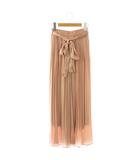 シンプリシテェ SIMPLICITE サテンプリーツスカンツ パンツ イージー ワイド F スモークピンク /CX ■OS