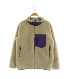 パタゴニア Patagonia キッズ 65625 レトロX ボアジャケット ジップアップ XL 14 ベージュ パープル /MY ■OS