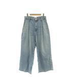 ミラオーウェン Mila Owen 25SS ルーズフィットタックバギーデニムパンツ 00 ライトブルー /SY ■OS