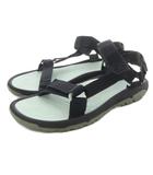 テバ Teva ハリケーン サンダル ストラップ 28cm 黒 ブラック 水色 ライトブルー /SR