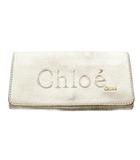 クロエ CHLOE ロゴ 長財布 ゴールド色 /SR ■OH
