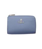 フルラ FURLA ジップアラウンド キーケース 水色 無地 ジップアラウンド ロゴ入り /RI ■OS